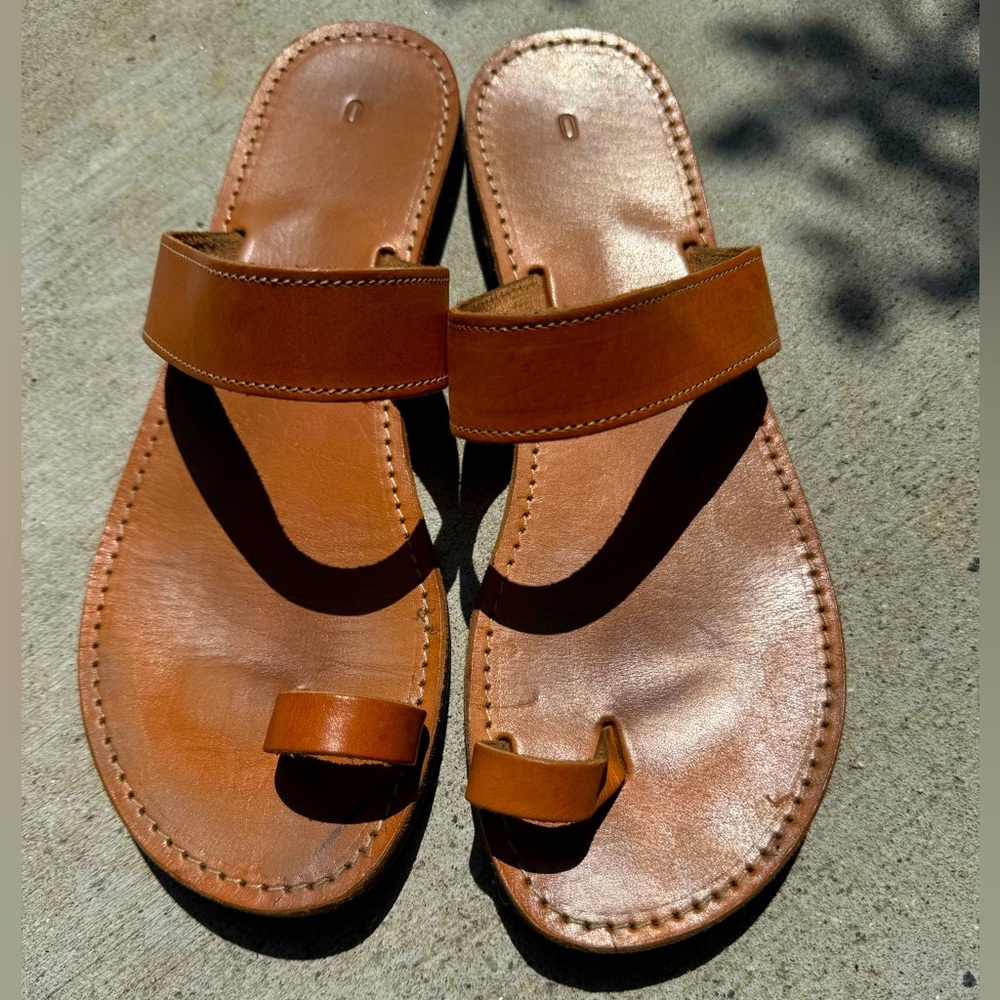Handmade leather sandals from Argentina size 9
